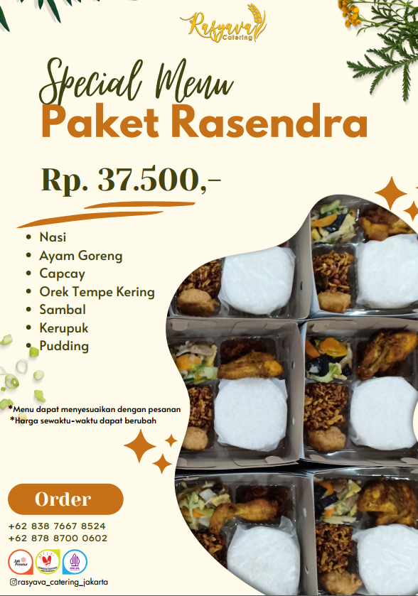 nasi box rasyava lengkap